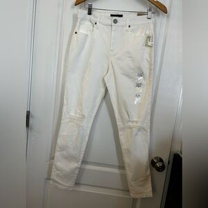 Aeropostale high waisted ankle jegging size‎ 8 white denim NWT